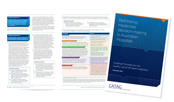 CATAG Rethinking medicines Decision Making in Australian Hospitals