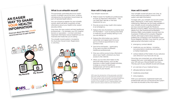NPS - eHealth Record Brochure