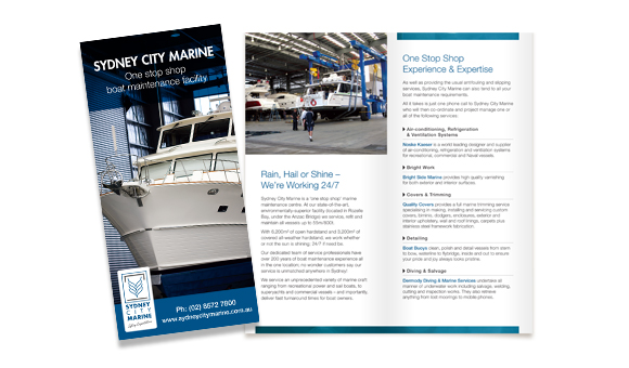 Sydney City Marine DL promotional materialSydney City Marine DL promotional material