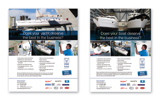Sydney City Marine promotional material