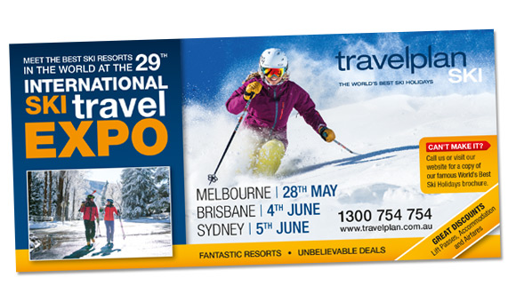 Travelplan Ski Expo Postcard 2017