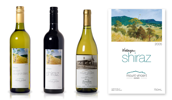 Mount Vincent Estate Wine Labels
