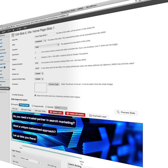 Fully functional and responsive image slider creation